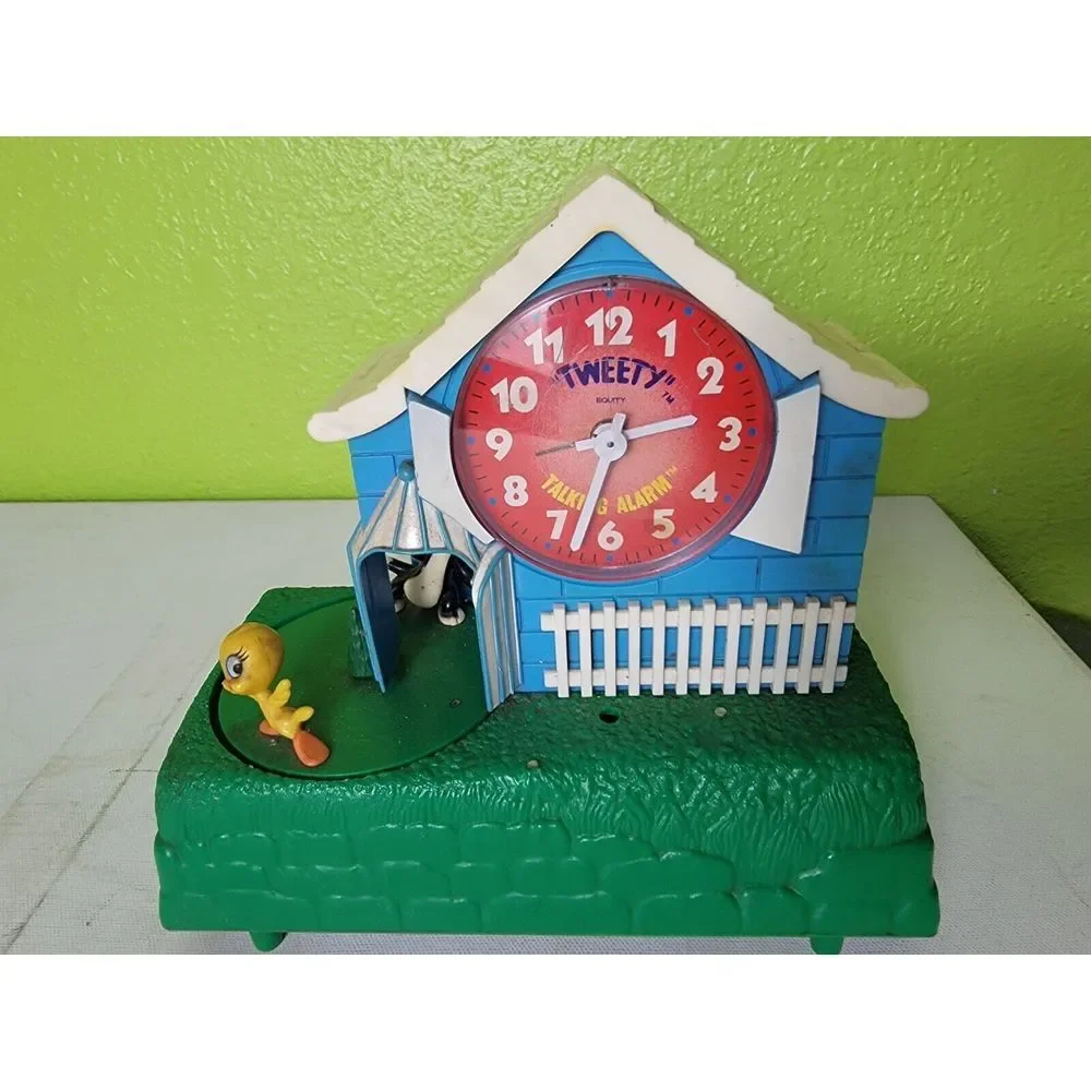Janex 70s Warner Bros Tweety Sylvester  Action Alarm Clock Display Only Looney